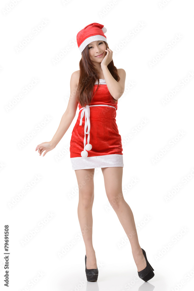 Asian Christmas girl
