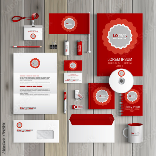Stationery template design