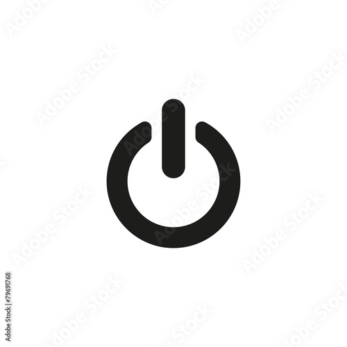 The power icon. Power symbol. Flat