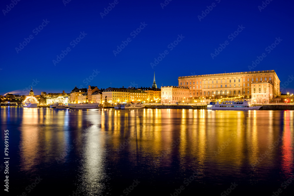 Stockholm night view