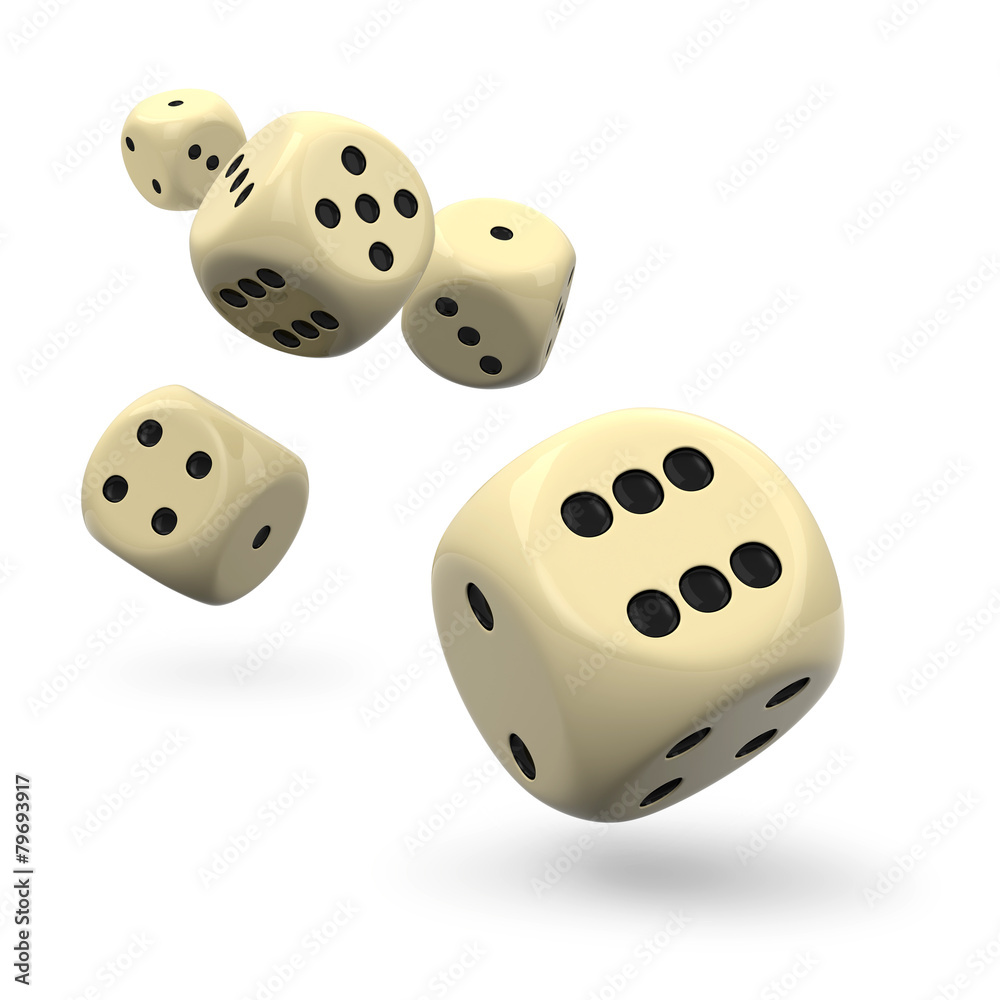 Würfel, Spielwürfel, fliegend, Wurf, Zocker, Casino, 3D, Dices