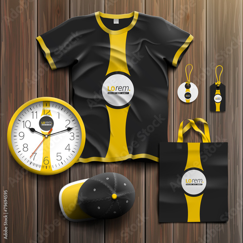 Corporate identity template and promotional gifts