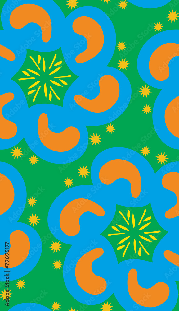 Blue Flowers Seamless Pattern Blue Flowers Seamless Pattern
