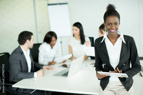 Young woman in the office