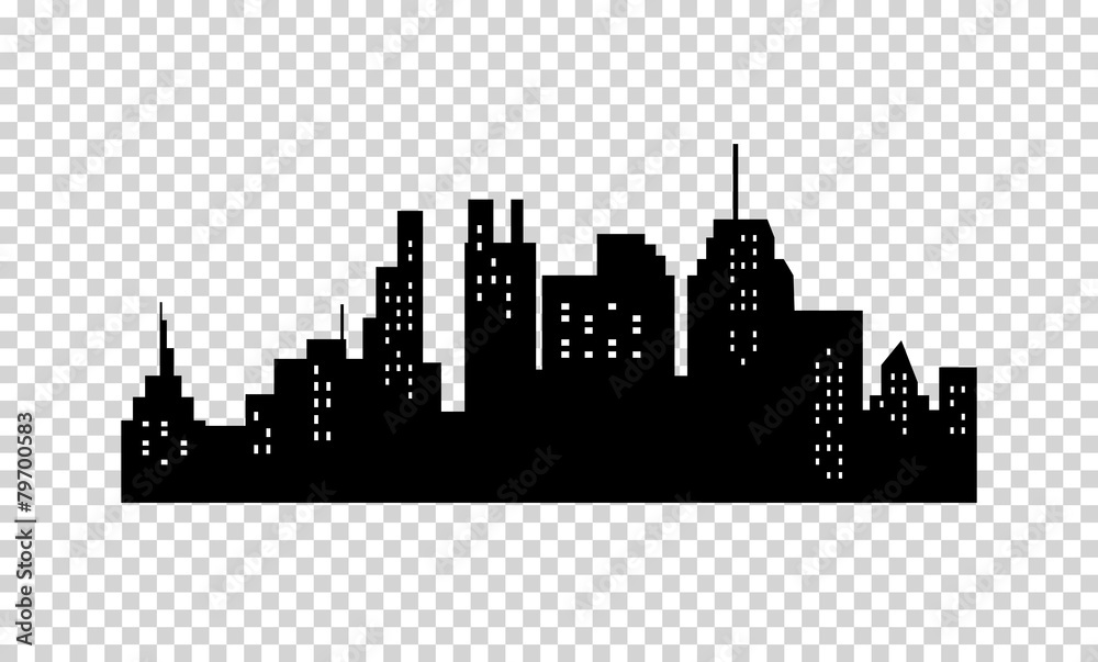 Naklejka premium City Silhouette