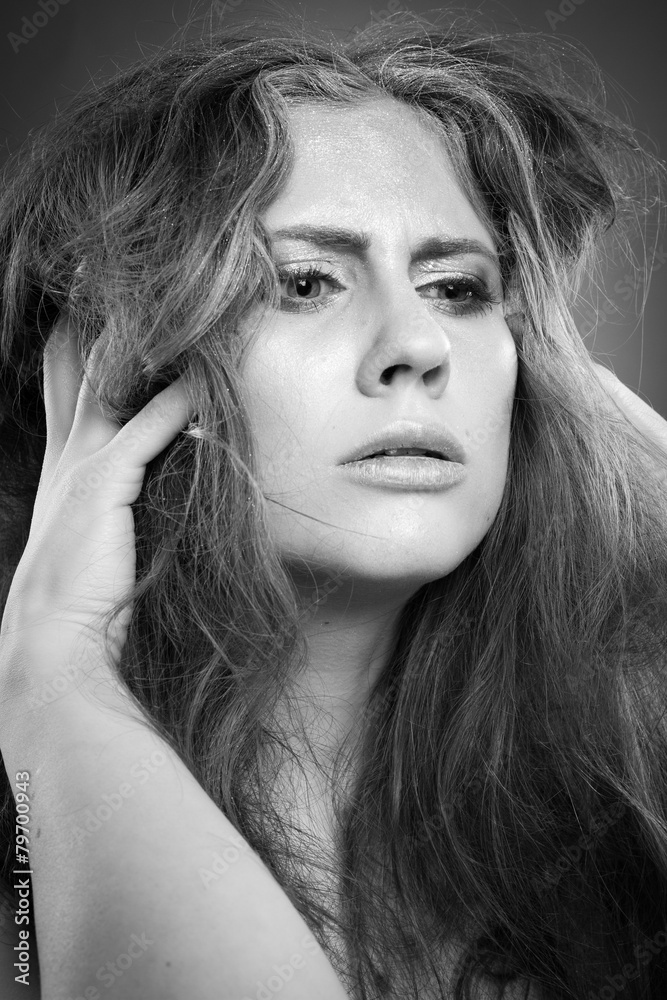 Naklejka premium portrait in studio