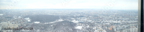 Panoramic photo view from Ostankino television tower