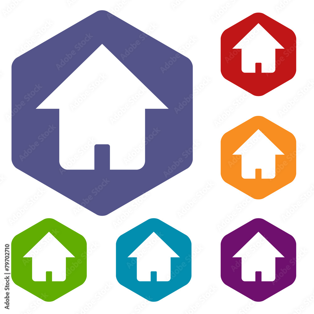 Home rhombus icons Home rhombus icons