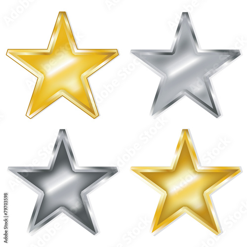 Stella oro argento