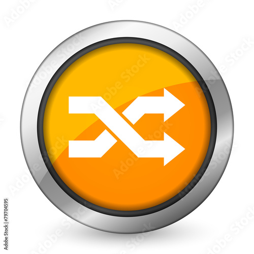 aleatory orange icon photo