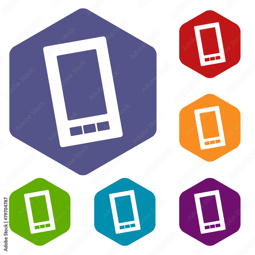 Telephone rhombus icons Telephone rhombus icons