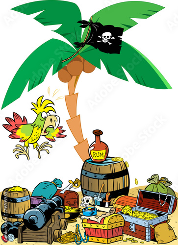 cartoon pirate attributes