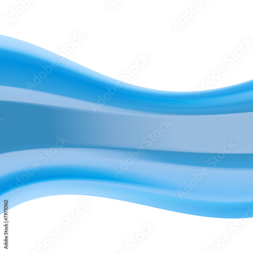 Abstract blue wave. Vector. 9