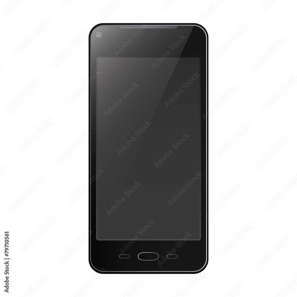 New realistic mobile phone smartphone isolated New realistic mobile phone smartphone isolated