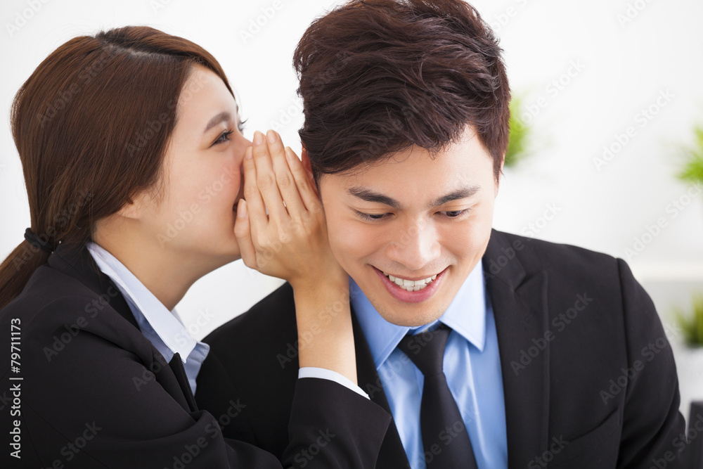 business gossip between businesswoman and businessman business gossip between businesswoman and businessman