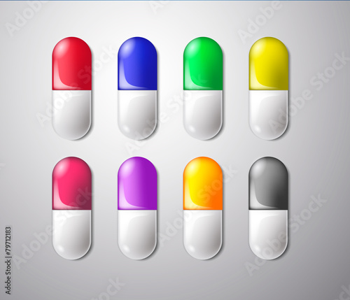 Colorful pills. Medicine