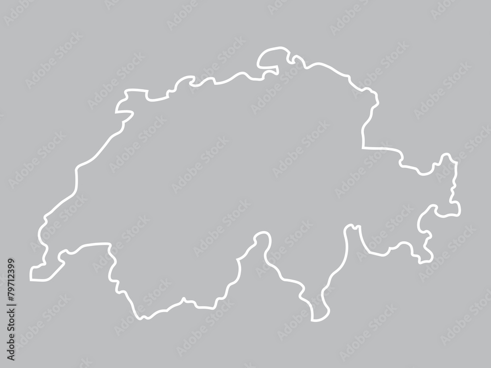 abstract map of Switzerland