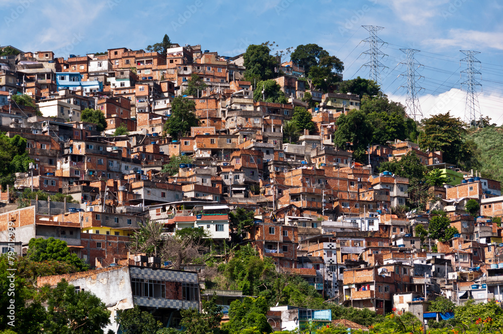 Rio de Janeiro Slums on the Hill