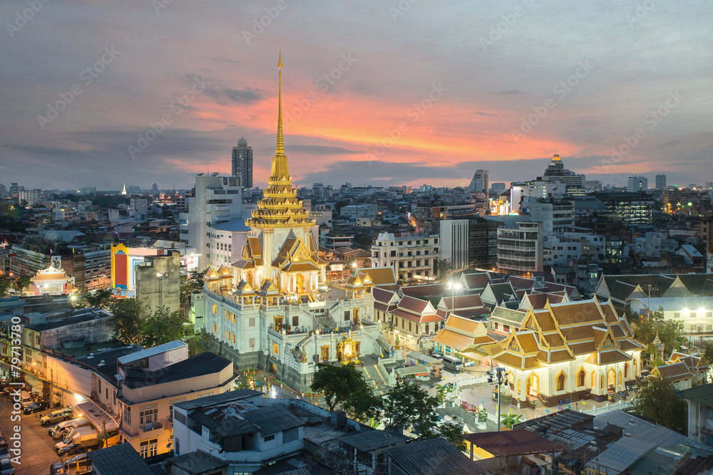Wat Traimit in Bangkok, Thailand