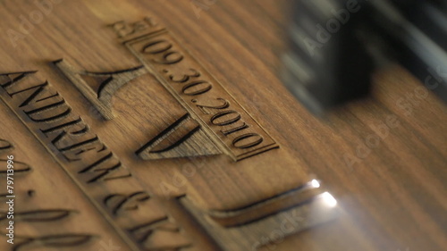 Laser cutting machine for wood