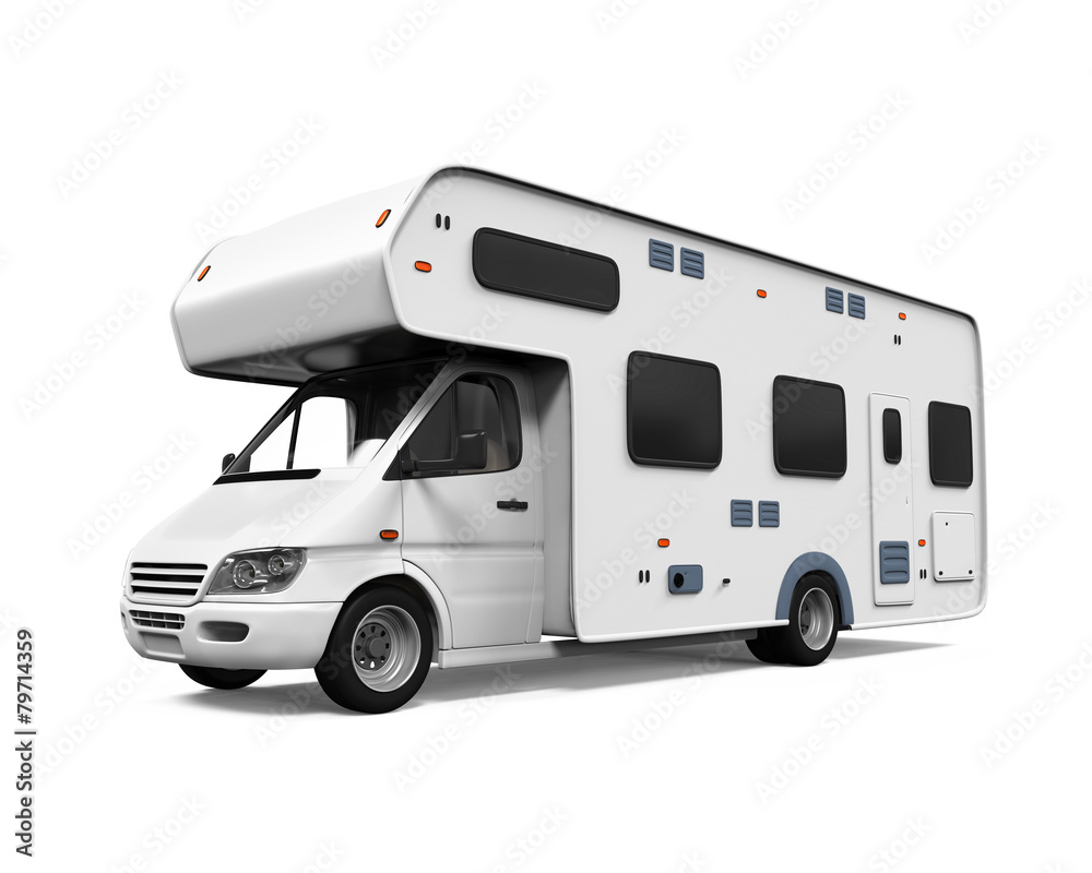 Naklejka premium Camper Van Isolated