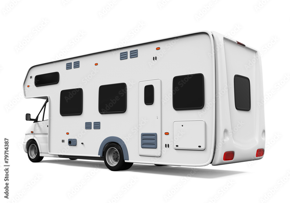 Naklejka premium Camper Van Isolated