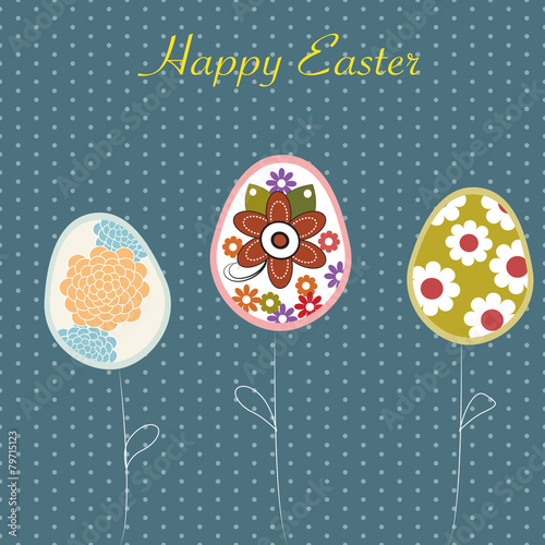 Easter eggs sale background