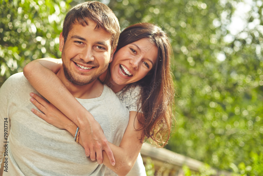 Fototapeta premium Cheerful couple