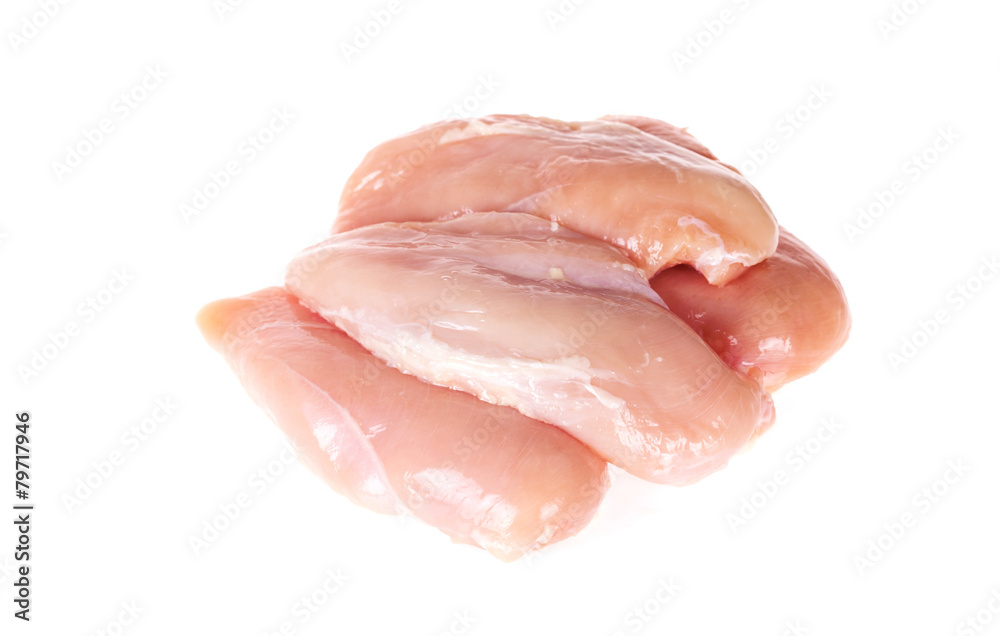 Fresh chicken isolated on white Fresh chicken isolated on white