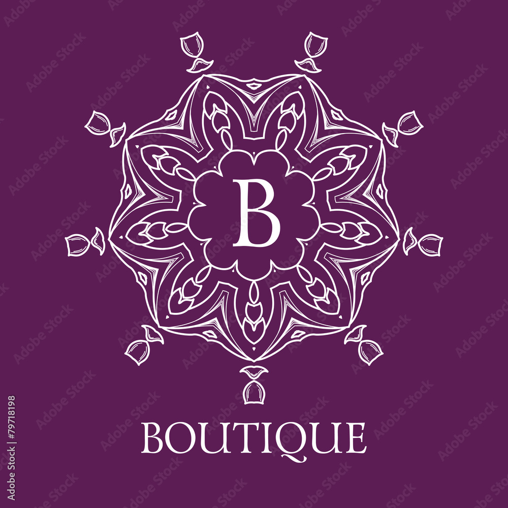 Simple and elegant monogram design template with letters. Simple and elegant monogram design template with letters.