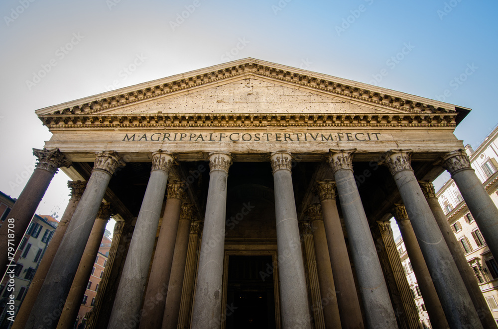The Pantheon Church in Rome.