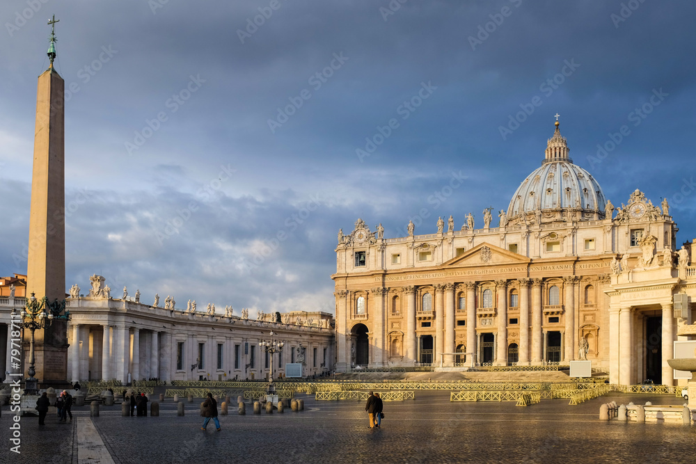 Vatican Square in early morning.