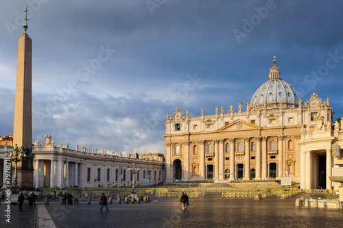 Vatican Square in early morning.