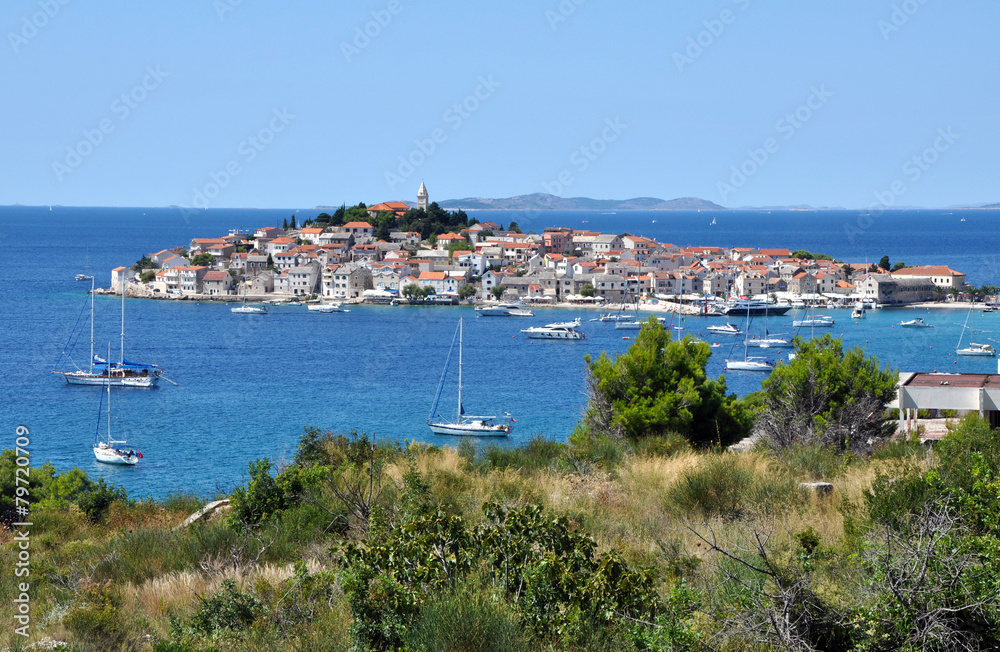 Primosten. A small town on the island. Croatia Primosten. A small town on the island. Croatia