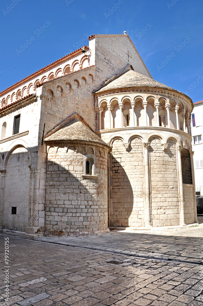 Saint Donatus Romanesque style church. Zadar, Croatia