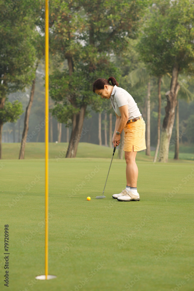 Fototapeta premium Ready to hit a ball