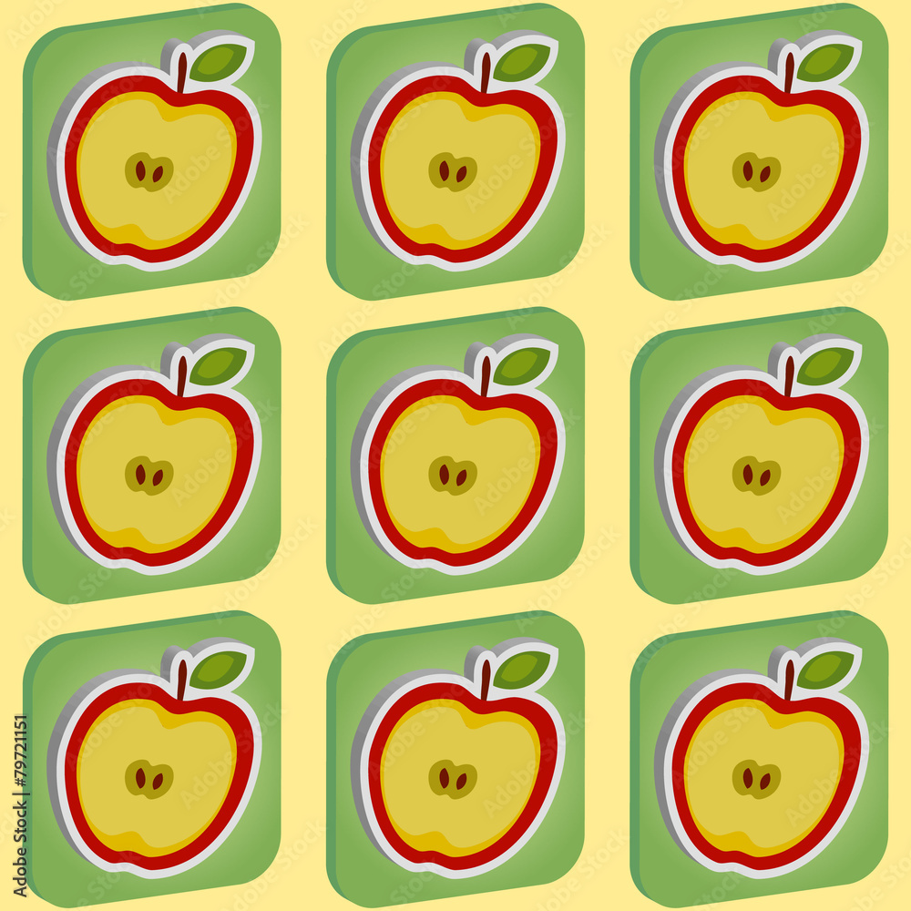 seamless background with apple seamless background with apple