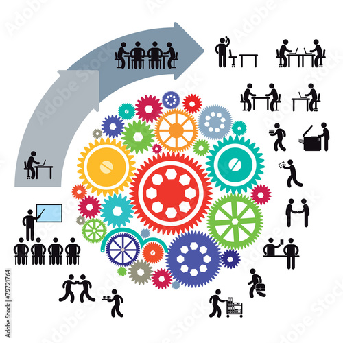 Infografik Teamarbeit