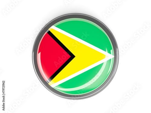Round button with flag of guyana Free Download Round button with flag of guyana - GFXLoad