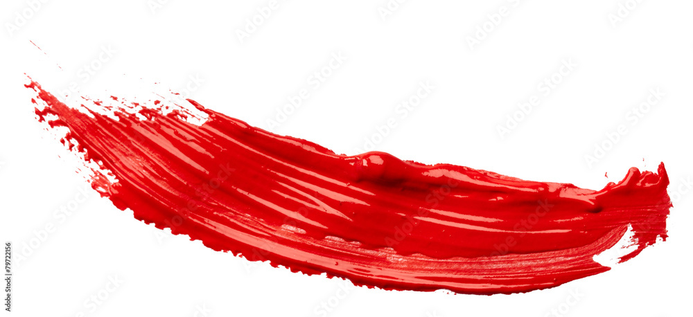 Strokes of red paint Strokes of red paint