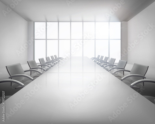 Before conference. Vector illustration.