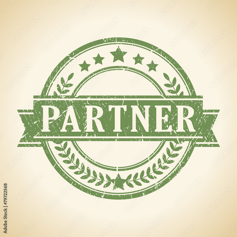 Obraz premium Partner stamp