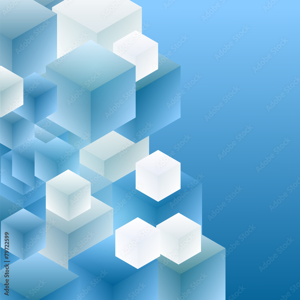 Abstract background cubes Abstract background cubes