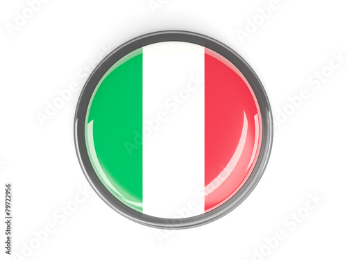 Free Download Round button with flag of italy - GFXLoad