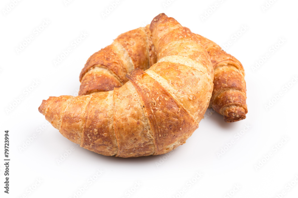 Croissant over white background Croissant over white background