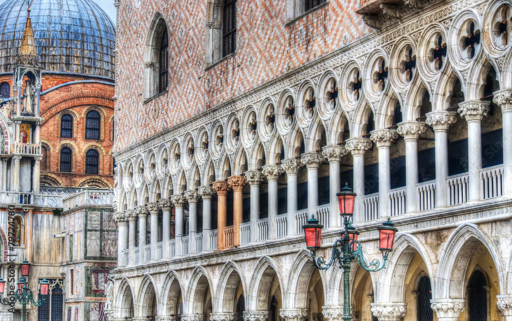Detail of San Marco square in hdr