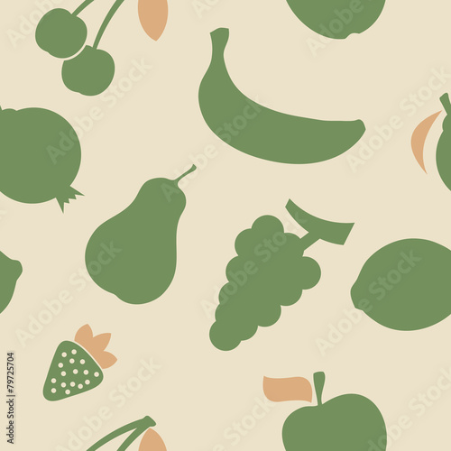 abstract seamless background with fruits