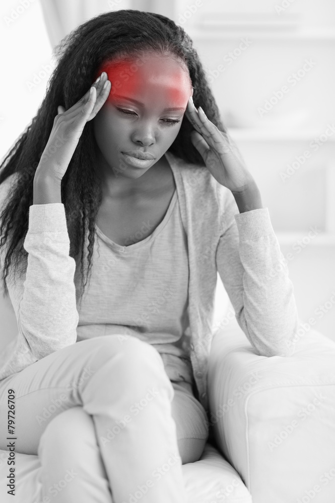 Close up of woman having a headache Close up of woman having a headache