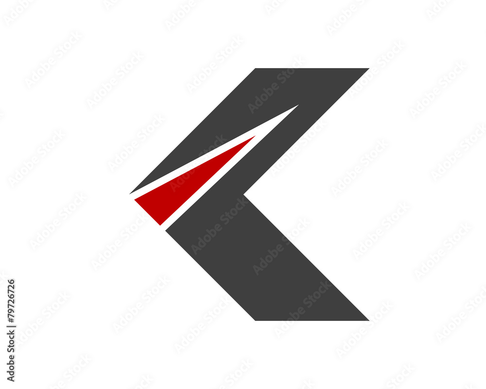 initial K arrow back