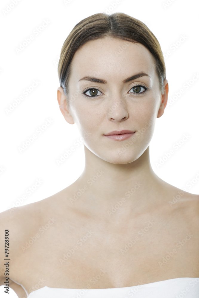 Woman in beauty style pose
